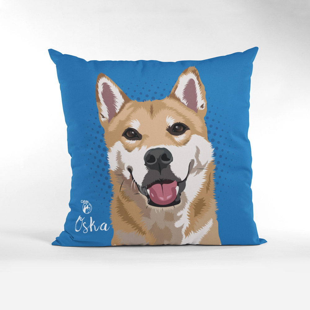 40cm x 40cm Throw Pillow, Multiple Pets/People