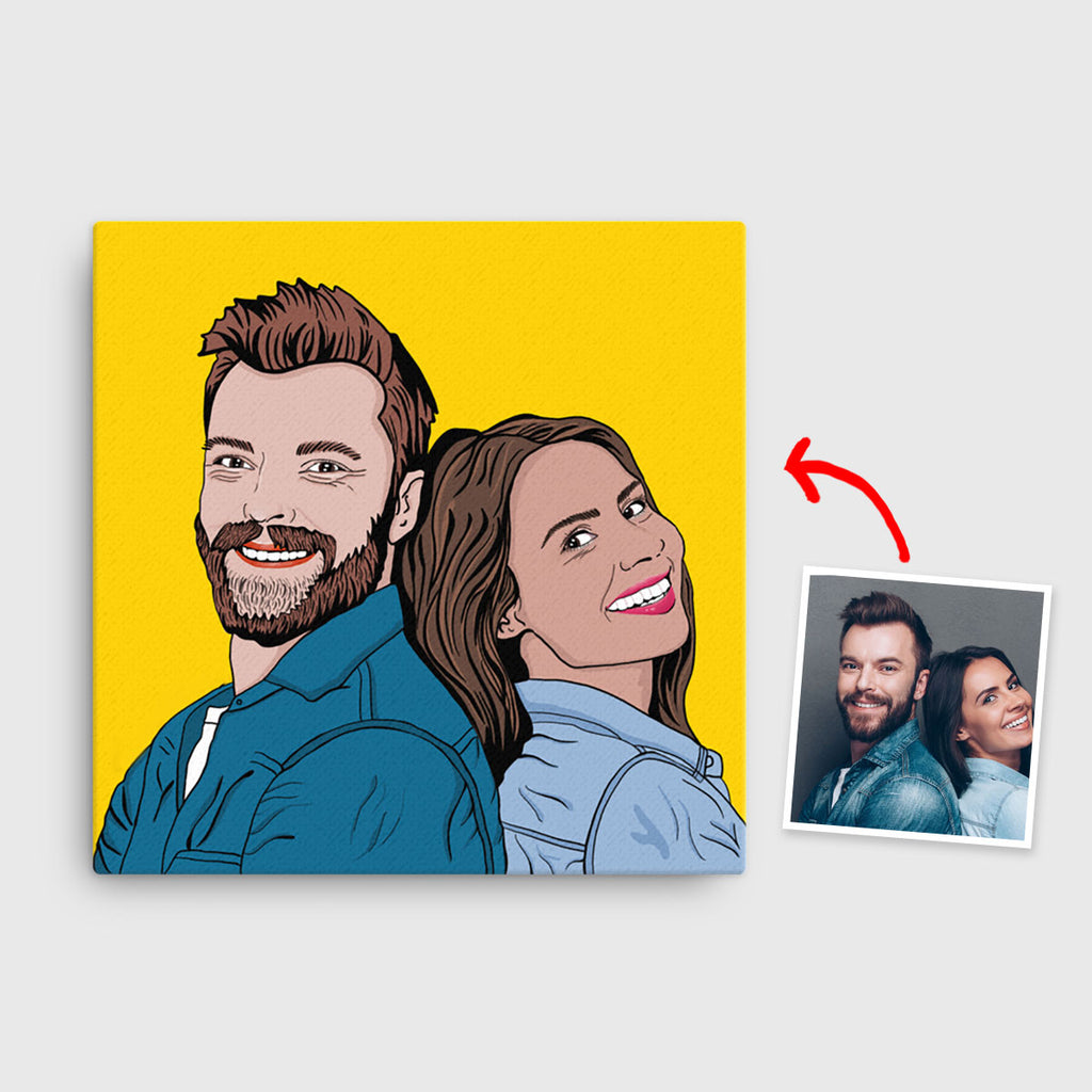 Digital Pop Art Caricature, Unframed Print (various sizes)