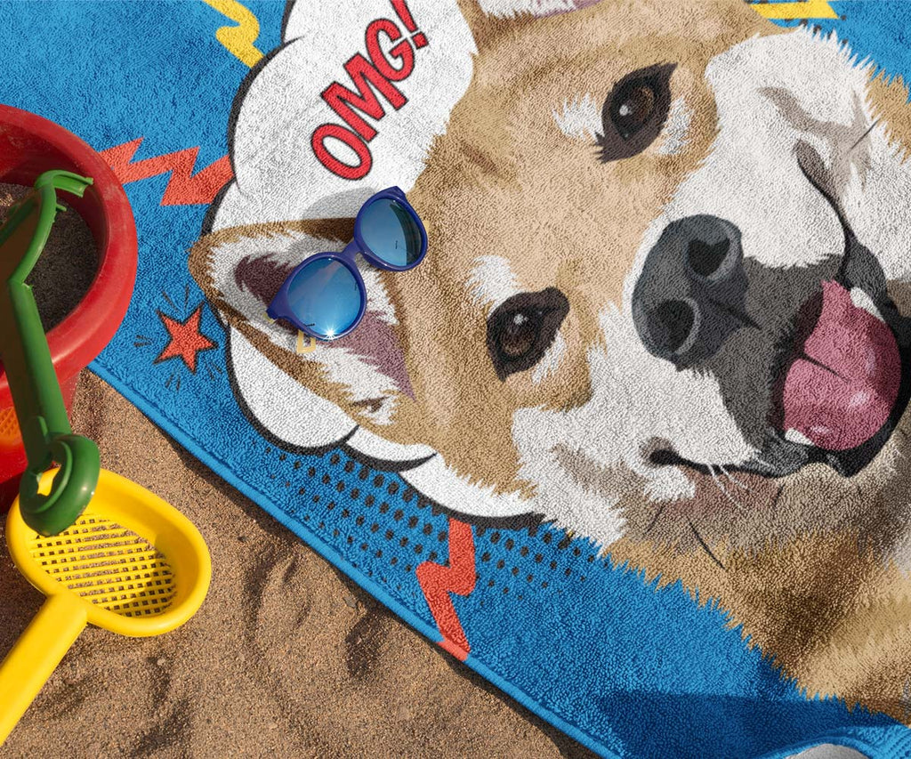 30 x 60" Beach Towel, Single Pet