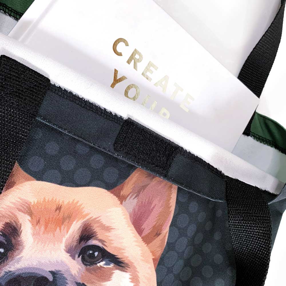 Canvas Tote Bag, Pop Art Portrait, Single Pet