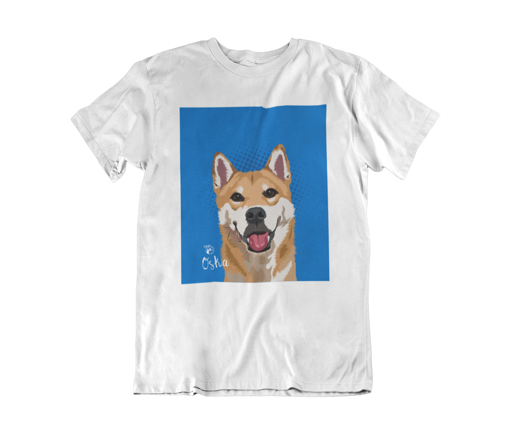 Unisex Pet Portrait T-shirt, Single Pet