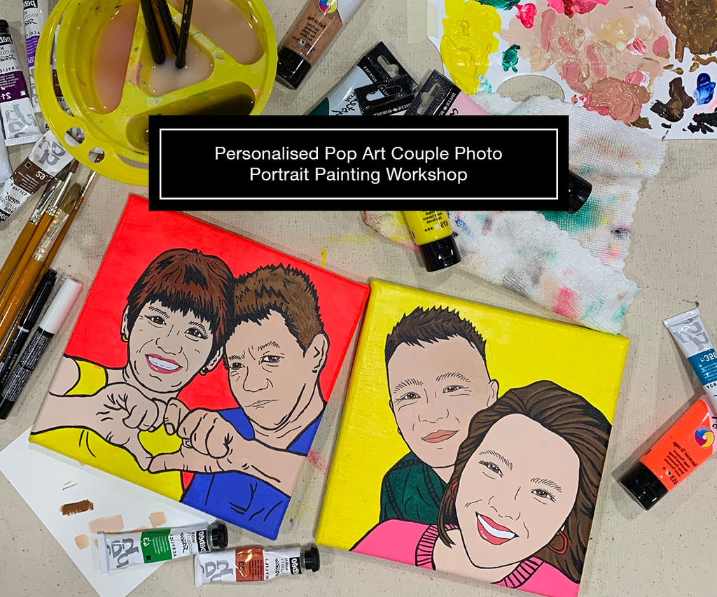 Pop Art Portrait Painting Workshop (Private Class) 3.5hrs