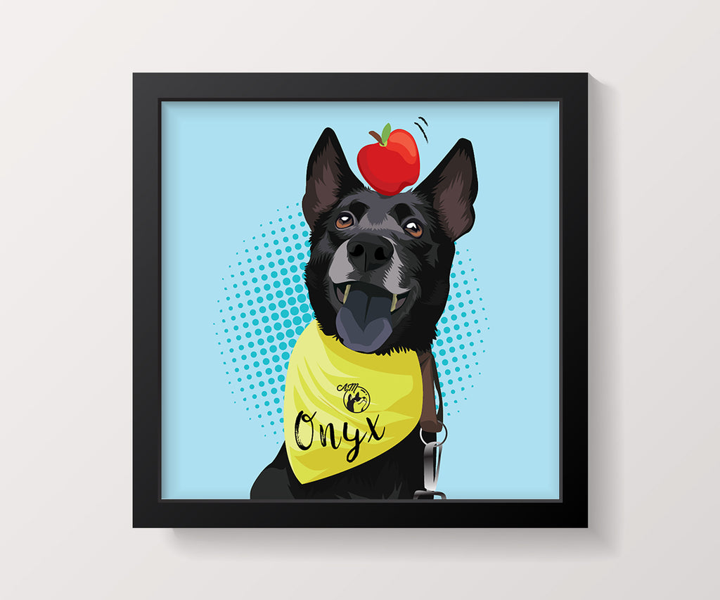 30cm x 30cm, Framed Art, Single Pet